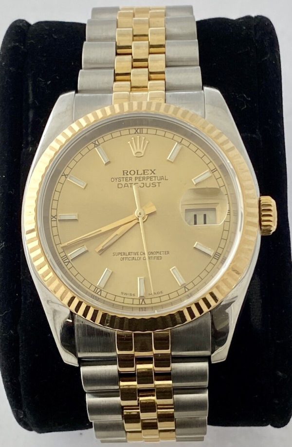 Rolex Datejust 116233 36mm Two Tone Automatic Watch