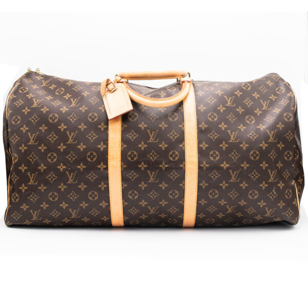 Louis Vuitton Keepall 55 Monogram Brown Duffle Bag