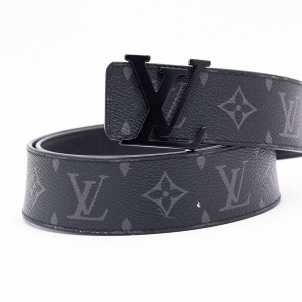 Louis Vuitton Initiales 40mm Matte Black Belt - Image 3