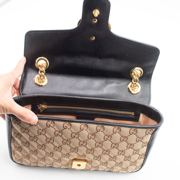 Gucci GG Marmont Canvas Small Shoulder Bag - Image 8