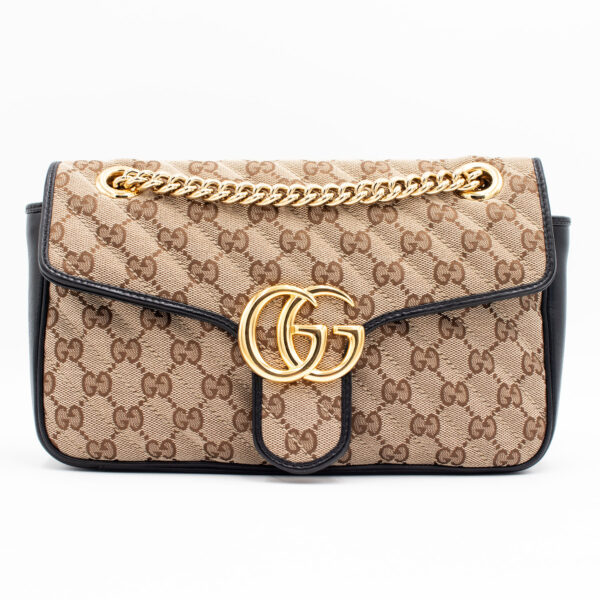 Gucci GG Marmont Canvas Small Shoulder Bag