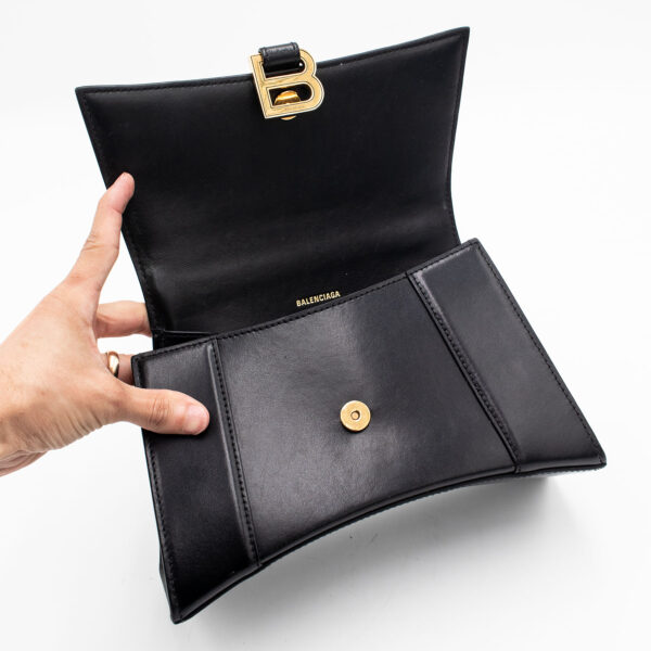 Balenciaga Mini Hourglass Black Handbag - Image 9