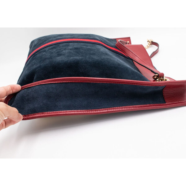 Gucci Rajah Chain Tote Suede Large Shoulder Bag - Image 8