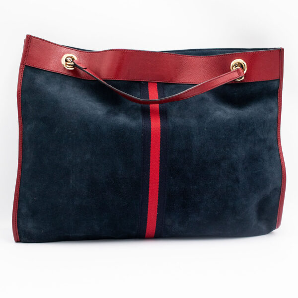 Gucci Rajah Chain Tote Suede Large Shoulder Bag - Image 3