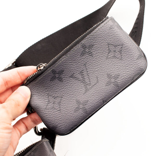 Louis Vuitton Trio Messenger Crossbody Monogram Black & Gray Handbag - Image 14