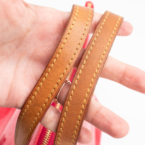 Louis Vuitton Vernis Bellevude Monogram Red Handbag - Image 13