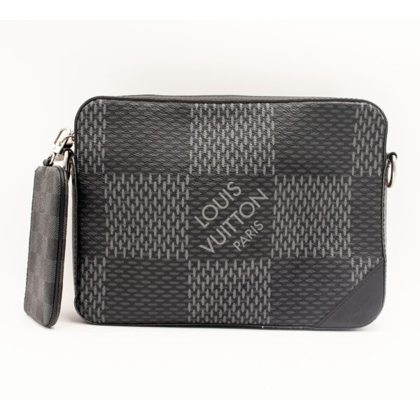 Louis Vuitton Trio Messenger Crossbody Black Handbag - Image 7