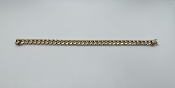 10k Yellow Gold Cuban Link Bracelet - Image 3