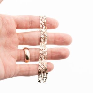 10k Yellow Gold Anchor Link Chain Necklace