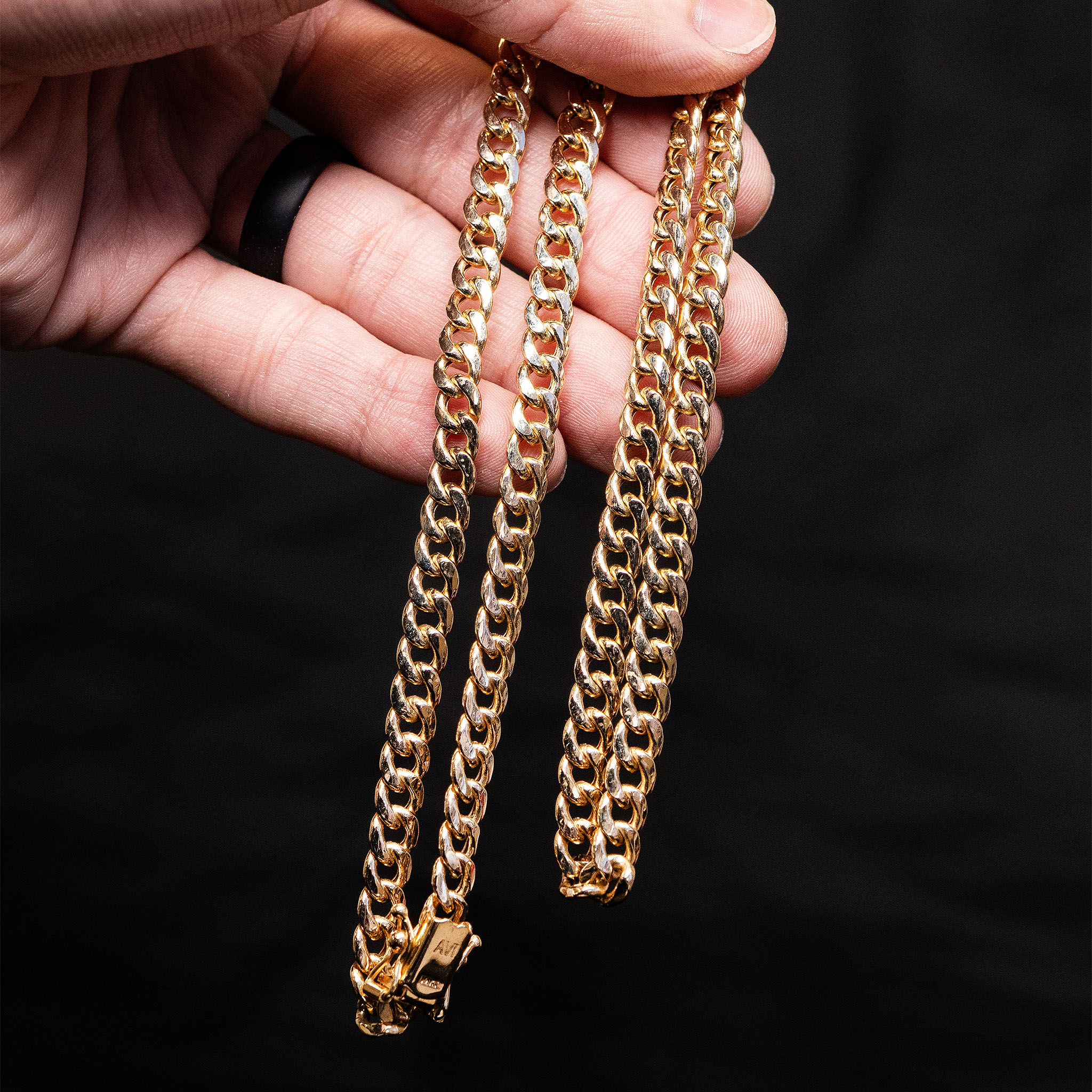14k Yellow Gold 5mm Curb Link 18 inch Chain Necklace